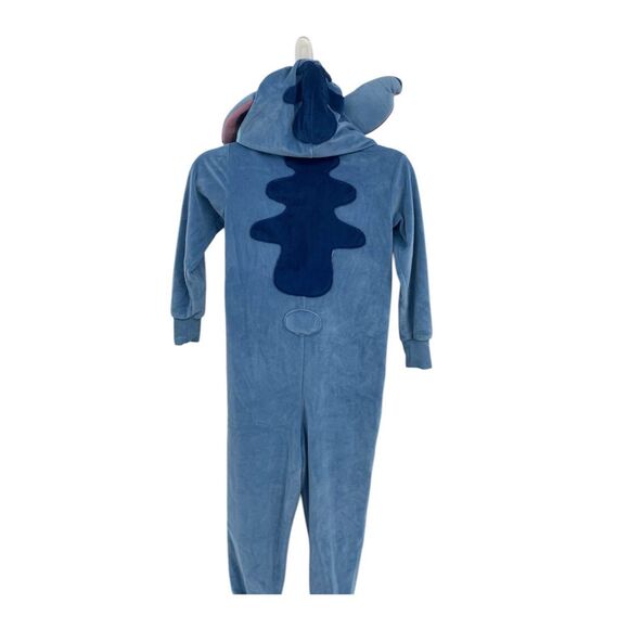 Disney Stitch Costume Kids Small 4-6 Unionsuit Jumpsuit Outfit Hooded - Picture 5 of 5